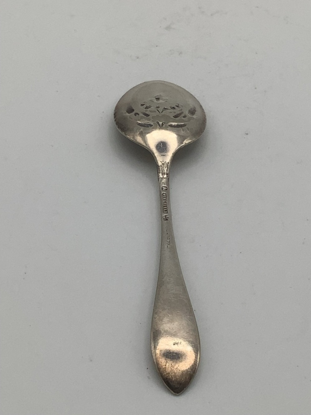 Vintage Sterling Silver Sugar Tongs and Silverplated Serving Spoons - Picture 4 of 16